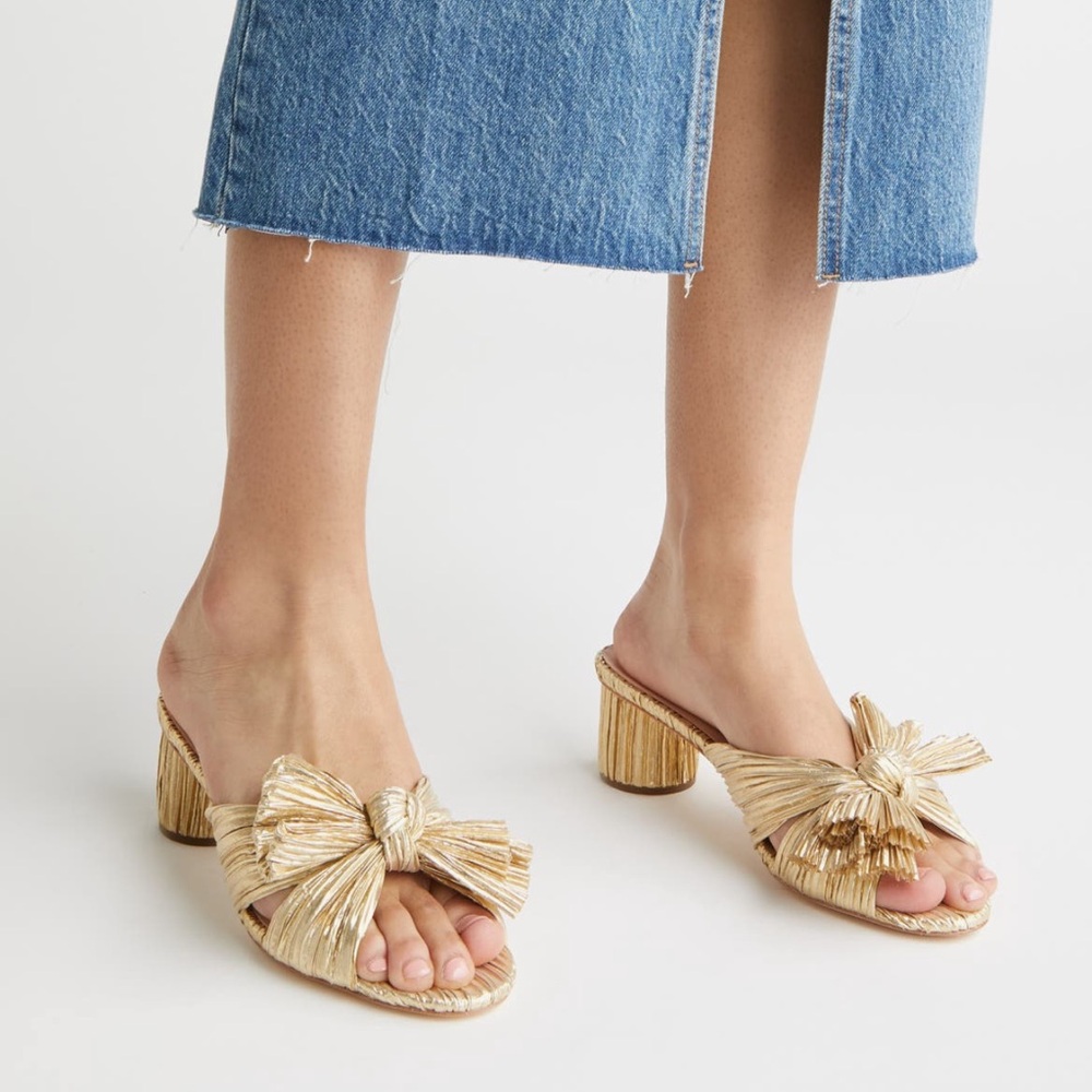 Loeffler Randall Emilia Mules with Bow Detail